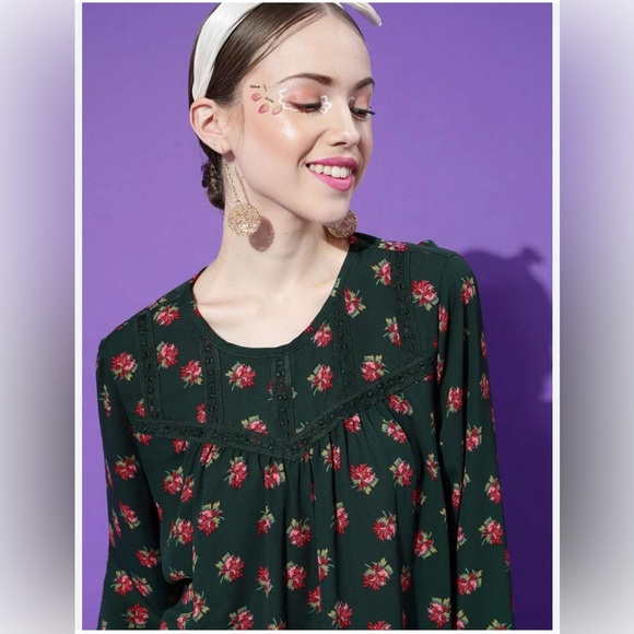 LOFT Pink Smocked Blouse with Peter Pan Collar - Picture 1 of 10